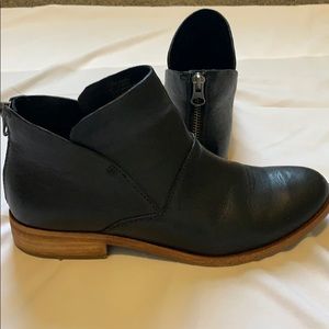 Korkease Ryder Black Leather Ankle Bootie